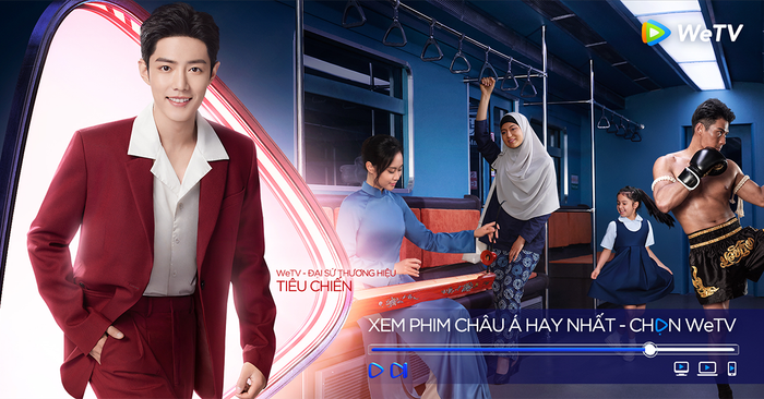 Hình ảnh quảng bá của Đại Sứ Thương Hiệu WeTV - Tiêu Chiến