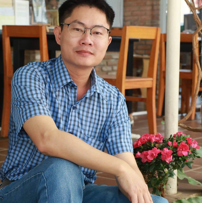 Nhà báo Nguyễn Đức hiện làm việc tại báo Pháp luật TP HCM