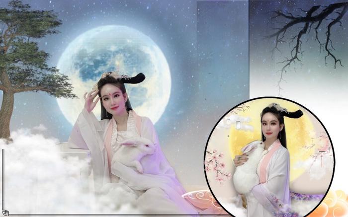 Huyền Cò hóa thân thành chị Hằng đẹp mãn nhãn trong đêm Trung thu Ảnh 2