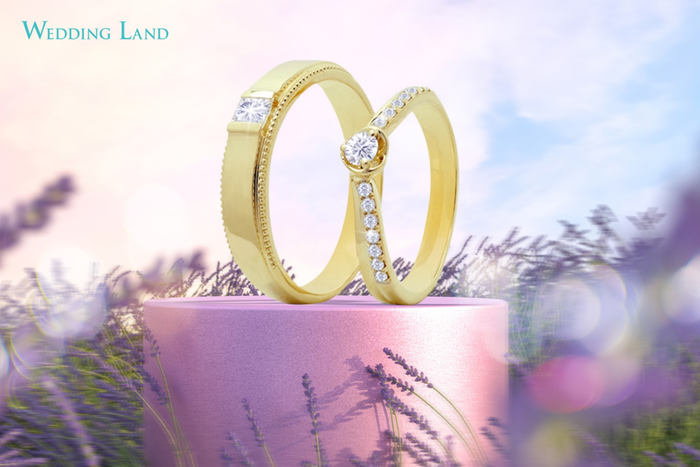 Nhẫn cưới kim cương Vàng vàng của Wedding Land là lựa chọn an toàn của nhiều cặp uyên ương yêu thích nét đẹp cổ điển