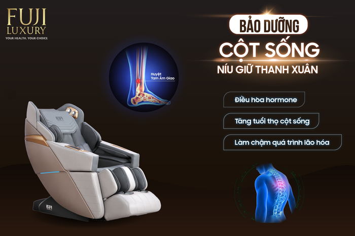 FJ-S800 với bài tập cột sống Chiropractic giúp hỗ trợ đưa đường cong sinh lý về vị trí ban đầu