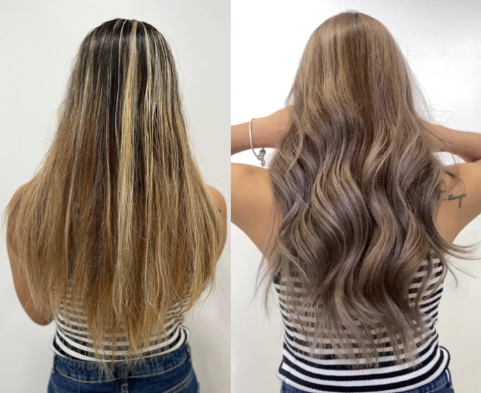 French Balayage đem đến sự chuyển giao đầy thu hút của các hiệu ứng màu sắc trên tóc