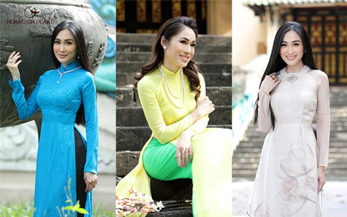 Chuỗi vòng cổ ngọc trai phù hợp với mọi kiểu trang phục dạ hội và áo dài truyền thống thanh lịch, dù lựa chọn một trang phục dạ tiệc, dạo phố hay hẹn hò trong mùa xuân này, phái đẹp vẫn luôn khẳng định cá tính riêng và toả sáng khí chất của mình.