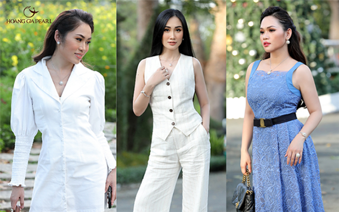 Dây chuyền, vòng tay, đôi bông tai ngọc trai với thiết kế hiện đại đều là phụ kiện tạo nên phong cách tươi mới, thanh lịch và nổi bật giúp phái đẹp làm mới mình, vừa sang trọng vừa bắt nhịp xu hướng.