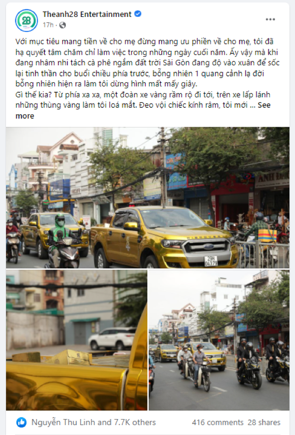 Cư dân mạng rần rần với biệt đội xe chở 'gold' trên đường phố Sài Gòn: Trend mới hay gì mà hot thế? Ảnh 5