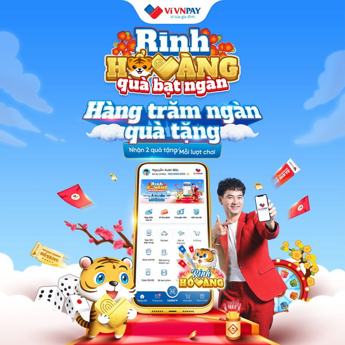 Mở ví VPAY tham gia chương trình “Rinh Hổ vàng – Quà bạt ngàn”