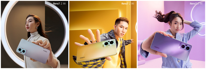 Bộ hình đa sắc về mặt lưng OPPO Reno7 Series hé lộ dàn sao tham dự sự kiện này