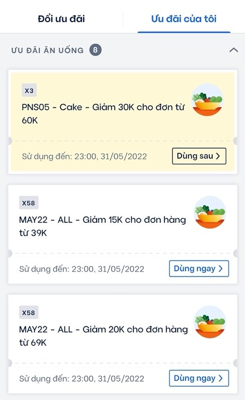 Nhớ để ý những deal “ngon” ở ngay banner và check xem các ưu đãi mới nhất từ beFood