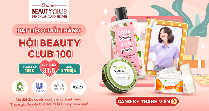 Đáng chú ý, Shopee còn dành tặng 2.000 voucher miễn phí vận chuyển trị giá 20.000 đồng dành cho thành viên Beauty Club cùng phần quà “siêu to khổng lồ” trị giá đến 8 triệu đồng dành cho các thành viên mới gia nhập.