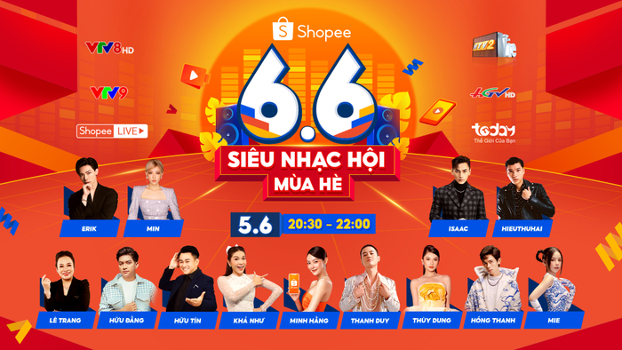 Chương trình được phát sóng đồng loạt trên các kênh truyền hình VTV8, VTV9, TodayTV, HTV2, Truyền hình Hậu Giang và ngay tại ứng dụng Shopee vào lúc 20 giờ 30 tối ngày 5.6