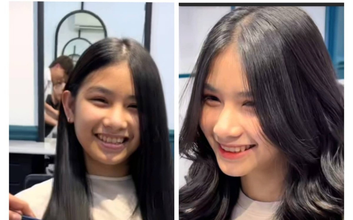 Nữ sinh lột xác ngoạn mục nhờ thay đổi kiểu tóc ĐỘC - LẠ thu hút hàng chục triệu lượt view và hàng triệu lượt 'tym' trên Tiktok Ảnh 2