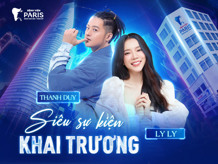 Khai trương Bệnh viện Răng Hàm Mặt Thẩm mỹ Paris có sự góp mặt của Thanh Duy và Ly Ly.