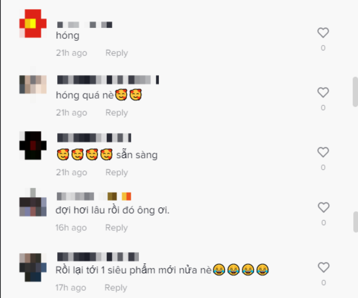 Sau khi lên sóng, đoạn clip nhanh chóng nhận được hàng chục nghìn lượt yêu thích từ khán giả. Phía dưới phần bình luận, người hâm mộ của Hồ Phi Nal cũng không khỏi háo hức trước màn “nhá hàng” này của thần tượng, đồng thời đã sẵn sàng đưa sản phẩm mới lên top trending.