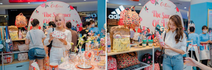 Sự kiện khai trương cửa hàng thứ 6 trong hệ thống Cath Kidston thu hút nhiều khách tham dự.