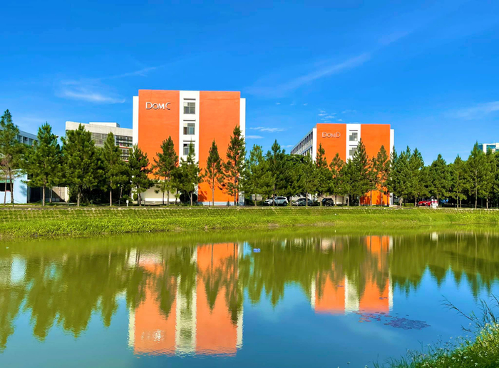 Trải nghiệm campus đi mỏi chân không hết, giảng đường nhìn ra hồ sen, KTX nằm giữa đồi thông lãng mạn của SV ĐH FPT Ảnh 6