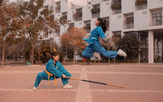 Sinh viên ĐH FPT học Vovinam thay cho những môn giáo dục thể chất thông thường. Ngay từ năm nhất, 100% sinh viên Đh FPT khoác lên mình bộ võ phục màu xanh hoà bình và làm lễ nhập môn. Bắt đầu từ các kỹ thuật Vovinam cơ bản, các bài quyền nhập môn cho tới những kỹ thuật khó hơn như đối kháng, hay biểu diễn với các loại binh khí đặc trưng có thể dùng cho môn học, sinh viên FPT vừa rèn luyện thể chất vừa rèn luyện tính cách và học hỏi về tinh thần võ đạo.