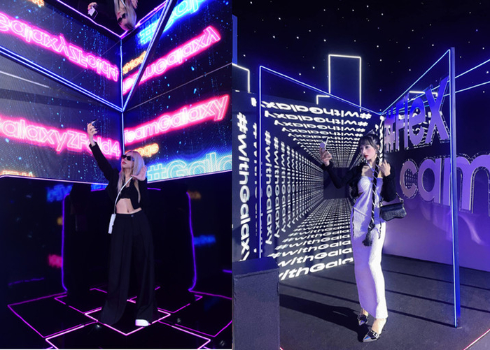 Những booth chụp ảnh sáng tạo được các bạn trẻ tận dụng tính năng Flex Cam trên Galaxy Z Flip4 để tạo ra nhiều bức ảnh với góc độ chưa từng có