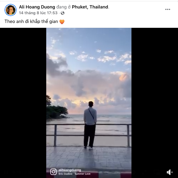 Ali Hoàng Dương khoe khoảnh khắc Thái Lan trước khi bay về Việt Nam để 'chạy show'.