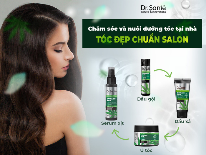 4 bước chăm sóc tóc với Cannabis Hair