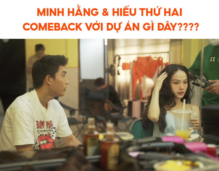 Trong hình ảnh hậu trường chất lượng thấp được “người qua đường” ghi lại, ngoại hình của Minh Hằng và HIEUTHUHAI chính là minh chứng cho khái niệm “gấp đôi visual” khiến các fan trầm trồ.