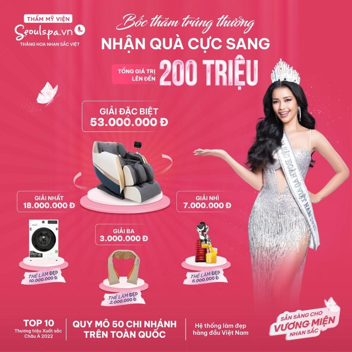 Chương trình bốc thăm may mắn với nhiều giải thưởng cực kỳ giá trị