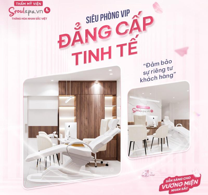 Không gian bên trong được trang bị đầy đủ hệ thống máy móc, đảm bảo riêng tư cho khách hàng