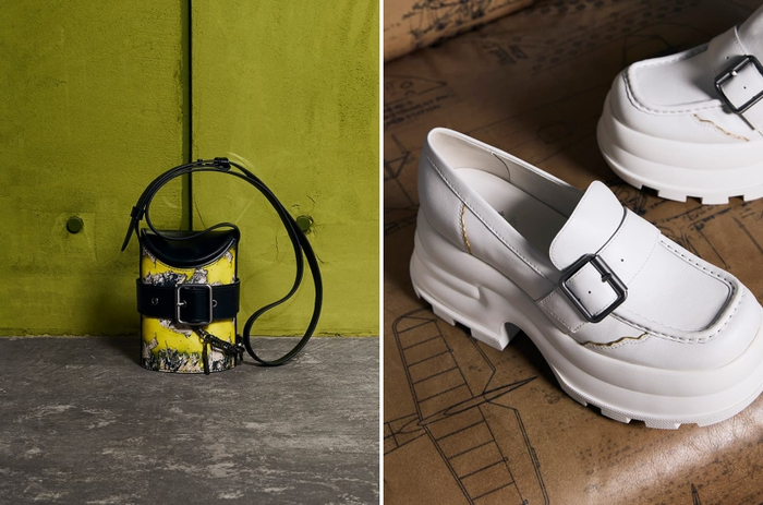 Lấy cảm hứng từ nghệ thuật Kintsugi cổ xưa, từng đường kim mũi chỉ trong bộ sưu tập lần này được may theo chủ đích không đồng đều, thậm chí còn được làm nổi bật nhờ chi  vàng và bạc. 