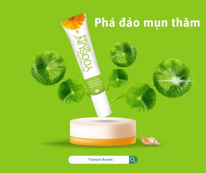 Kem Yoosun Acnes giúp xẹp mụn viêm hiệu quả