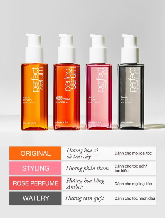 4 dòng tinh chất dưỡng tóc cho từng loại tóc khác nhau