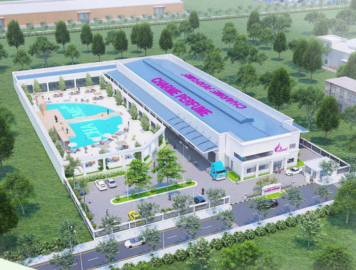 Nhà máy Charme Perfume tại Khu Công Nghiệp Nhị Xuân đang xây dựng