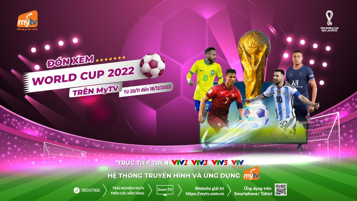 Khán giả đón xem trọn vẹn World Cup 2022 trên truyền hình MyTV