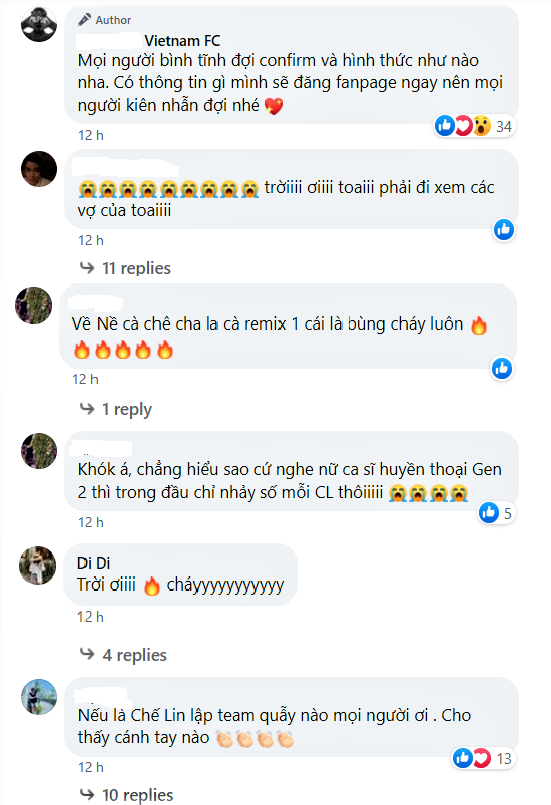 Bão bình luận từ các cộng đồng fan vẫn tiếp tục sôi nổi. Hầu hết đều ngóng chờ idol của mình thật sự sẽ xuất hiện tại đại nhạc hội Tiger Remix. 