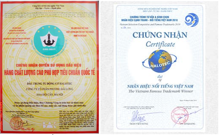 Halotec đạt được nhiều giải thưởng