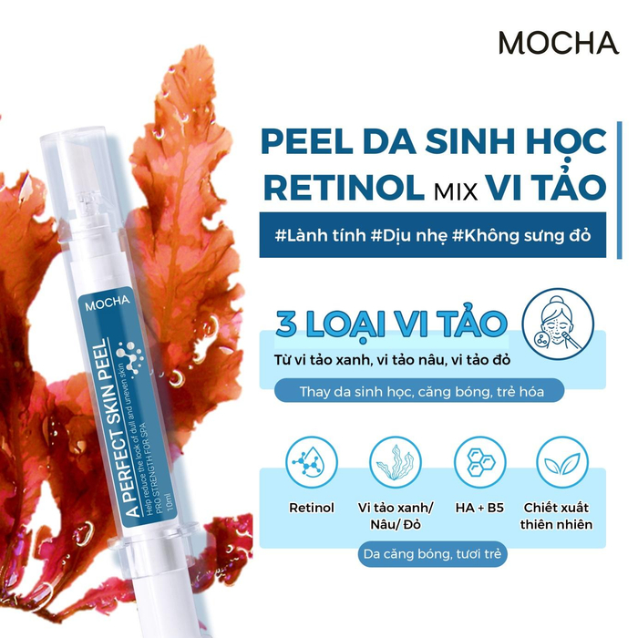 Vedette của bộ sản phẩm  Retinol mix Peel của Mocha Group