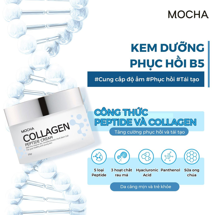 Dòng kem dưỡng chuyên biệt để phục hồi da cũng đã xuất hiện trong bộ sản phẩm Retinol mix Peel của Mocha Group