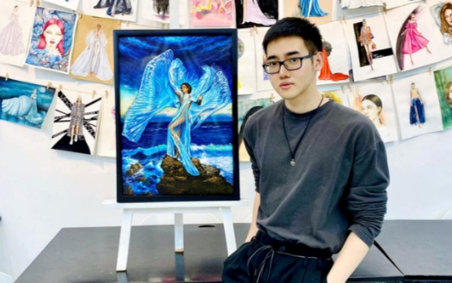 Trần Thiên Quang - chàng hoạ sĩ 9x vẽ minh hoạ thời trang cho Gucci, Louis Vuitton và nhiều nhà thiết kế nổi tiếng tại Việt Nam Ảnh 2