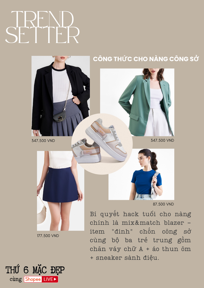 Săn loạt item công sở thời thượng cho cả tuần đi làm không nhàm chán.