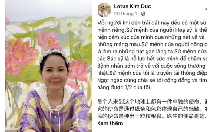 Bà Kim Đức chia sẻ về sứ mệnh của người họa sỹ hút hơn 1 triệu lượt like Ảnh 2