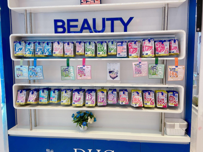 Các sản phẩm của DHC được bày bán tại nhiều cửa hàng ở Việt Nam