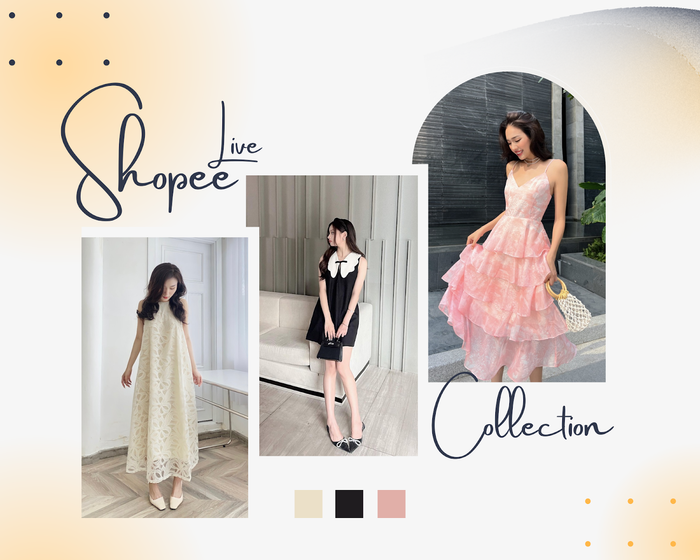 Bộ sưu tập váy áo cực nữ tính đến từ nhà Cocosin và Linly sẽ có mặt trong livestream lúc 13H trưa nay trên Shopee Live