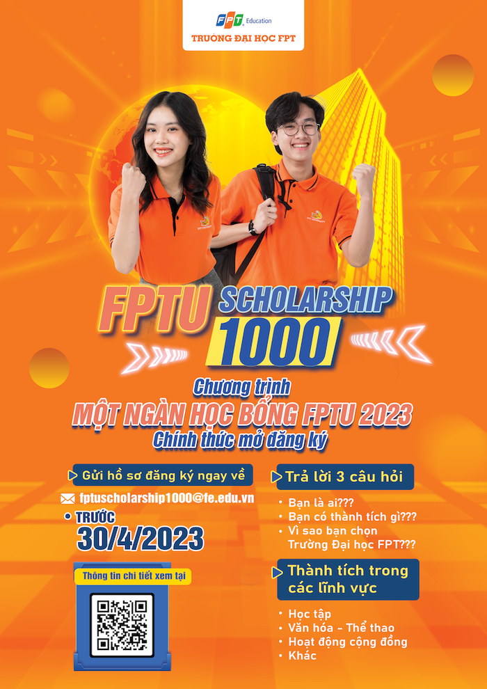 Thí sinh có thể xem thông tin chi tiết về hồ sơ học bổng trên website Trường Đại học FPT