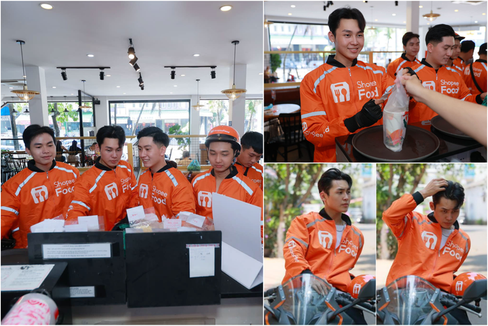 Giữa dòng người tấp nập tại trà sữa Thân sáng nay, những paparazzi còn tinh mắt “tia” được bóng dáng những nam thần trong màu áo cam.