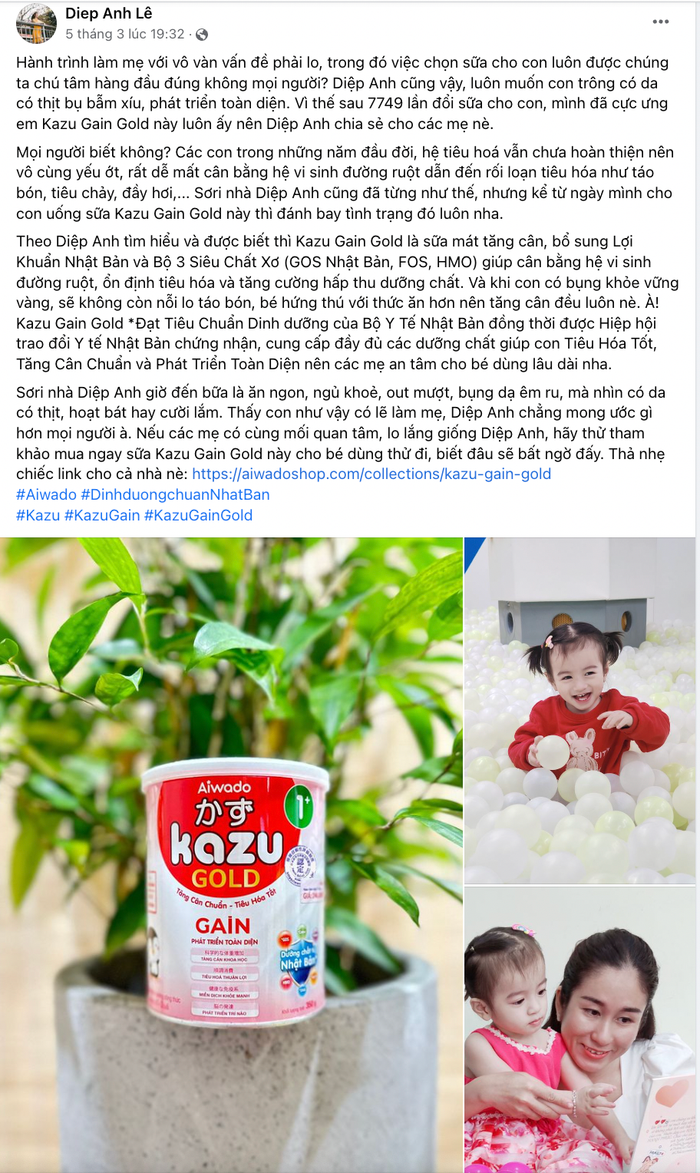 Vì sao nhiều mẹ bỉm sữa tin dùng Kazu Gain Gold thương hiệu số 1 sữa mát tăng cân Ảnh 2
