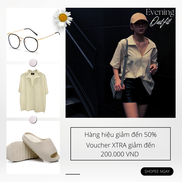 Bộ 3 “bất bại” cho những tối trà chanh Nhà thờ lớn, trà đào Đông Du gọi tên mắt kính kim loại, áo thun polo oversized, dép bánh mì trendy bởi đáp ứng tiêu chí đơn giản, thoải mái nhưng lại chẳng hề xuề xòa.