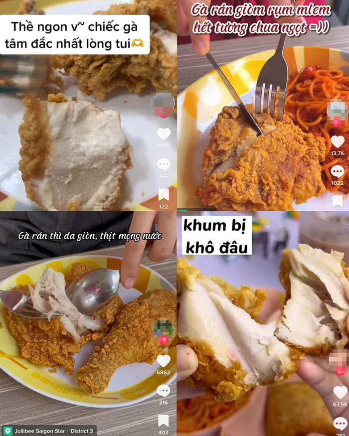Nhiều food blogger dành lời khen cho món Gà Giòn Vui Vẻ của Jollibee