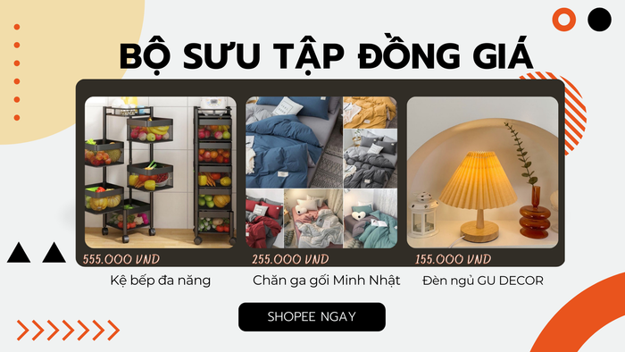 5.5 Shopee Outlet sẽ là “thiên đường” dành cho thành viên của “hội nghiện nhà” với bạt ngàn các bộ sưu tập hot hit với mức giá sốc chỉ từ 155.000 đồng, 255.000 đồng, 555.000 đồng chưa từng có!
