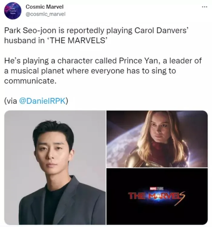 Rộ tin Park Seo Joon sẽ đảm nhận vai chồng của Captain Marvel 2 Rộ tin Park Seo Joon sẽ đảm nhận vai chồng của Captain Marvel 1